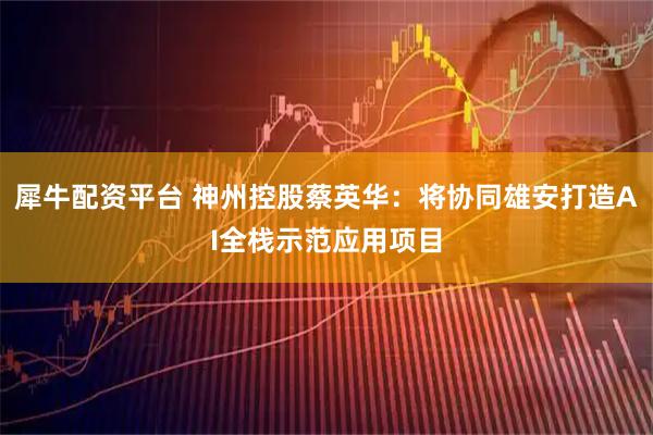 犀牛配资平台 神州控股蔡英华：将协同雄安打造AI全栈示范应用项目