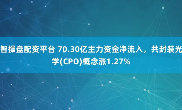 智操盘配资平台 70.30亿主力资金净流入，共封装光学(CPO)概念涨1.27%